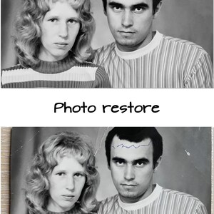 Photo restore Old photo restoration Photograph restore Retro pictures edit
