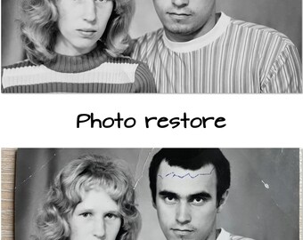Photo restore Old photo restoration Photograph restore Retro pictures edit