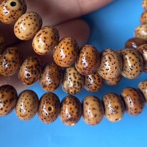 Natural Weathered High Polishing Starnoon Bodhi Apple Beads 8*6 mm 10*8 mm,108 Loose Beads,Bodhi Abacus Beads,Buddhism Beads