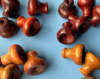 Natural Wood 3-Hole Guru Bead Caps: DIY Accessory (11.5mm)