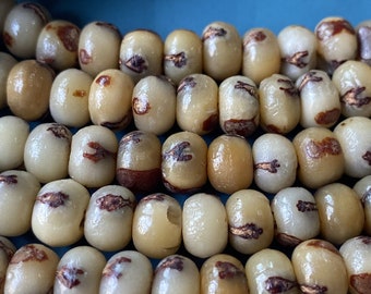 Natuurlijke bodhi-rocailles (7,5 mm): mala maken, doe-het-zelfsieraden
