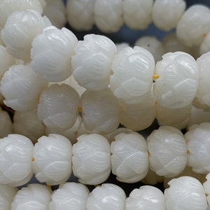 Natural White Bodhi Lotus Beads 10*8 mm 11-12*9 mm,Natural Bodhi Beads,Buddhism Beads,DIY Jewelry Making Beads,Buddha Necklace
