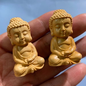 Natural Boxwood Carving Buddha Charm 22*39 mm,Carving Wood Pendant,Prayer Pendant,Buddhism Beads,DIY Accessories