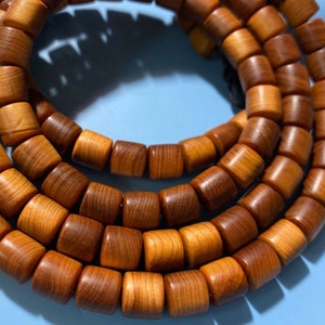 Natural Wood Barrel Beads 8 mm 12 mm 15 mm,Wood Spacer Beads,Mala Bracelet,Buddhism Beads,DIY Jewelry,Mala Beads,Prayer Beads