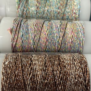 0.2-0.8 mm-Metallic Twisted Cord Non-Stretch 12 Colors,Beading Thread,Jewelry String,Glitter Cord,Beading Wrap,Metallic Passing Cord