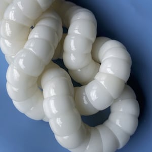 White Bodhi Twist Beads 10 mm,Bodhi Beads,Bodhi Loose Beads,DIY Beading,Imitation Beads,Buddhism Beads,DIY Jewelry