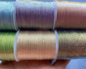 Metallic Twisted Cord Set: Glitter DIY Jewelry String, Beading Wrap (8 PCS)