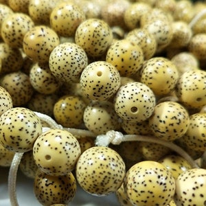 Natural Starnoon Weathered Butter Yellow Bodhi Round Loose Beads 8 mm 9 mm 10 mm Full Strand 108 Beads,Bodhi Beads,Buddhism Spacer Beads