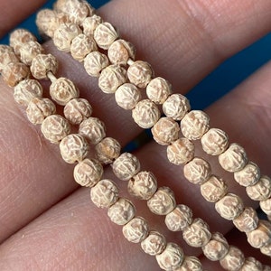 Supper Mini-Full Strand Natural Rudraksha Bodhi Loose Beads 3 mm,Beading Supply,Pipal Tree Beads,Mala Beads,Buddhism Beads, DIY Accessories