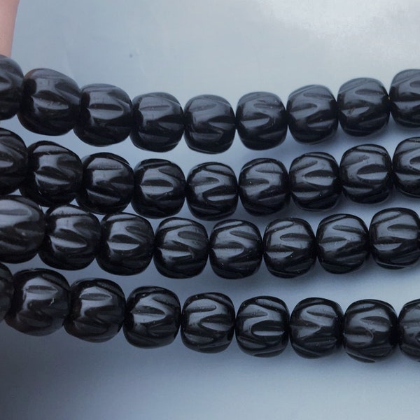 108 perles Full Strand 6'5 mm 7'6 mm Coconut Bucket Beads,Natural Coconut Beads,DIY Jewelry Making,Carved Beads