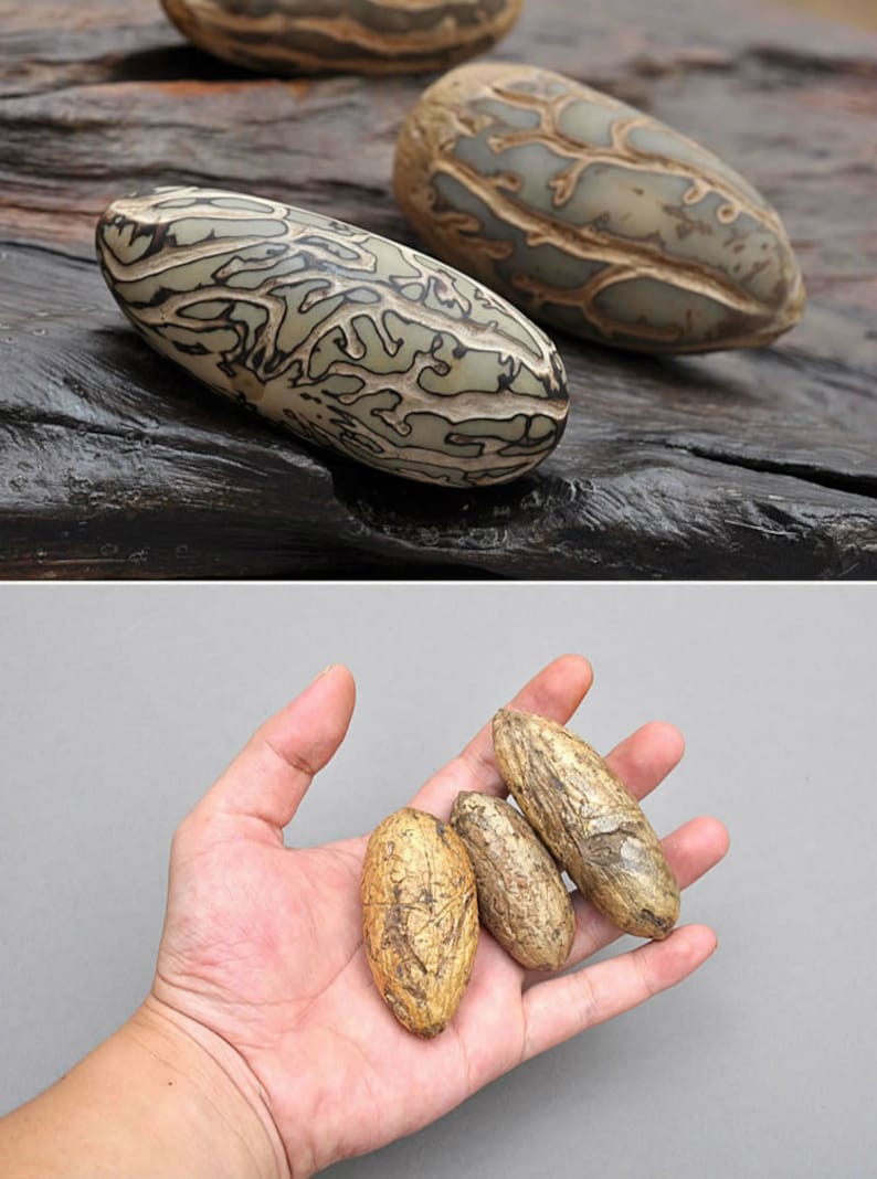 5 pcs Bodhi Seeds Raw Material For Necklace Pendant 30 mm 45 mm 55 mm 65 mm approximately,For Handcrafts,Mala Prayer Beading,DIY Jewelry