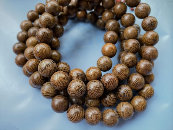 Purpleheart Wood Stretchy 108 Bead Mala Purpleheart Wood Stretchy 108 Bead Mala