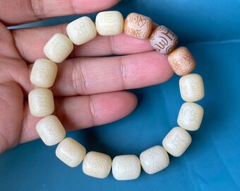 DanLingJewelry Lot De 100 Perles Cubiques En Bois Naturel De