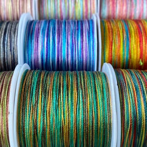 0.3 mm-130 Metres Gradient Colors DIY Jewelry Beading String 9 Colors,Colorful Cords,Thread Cords,Beading Wrap,For Bracelet & Necklace