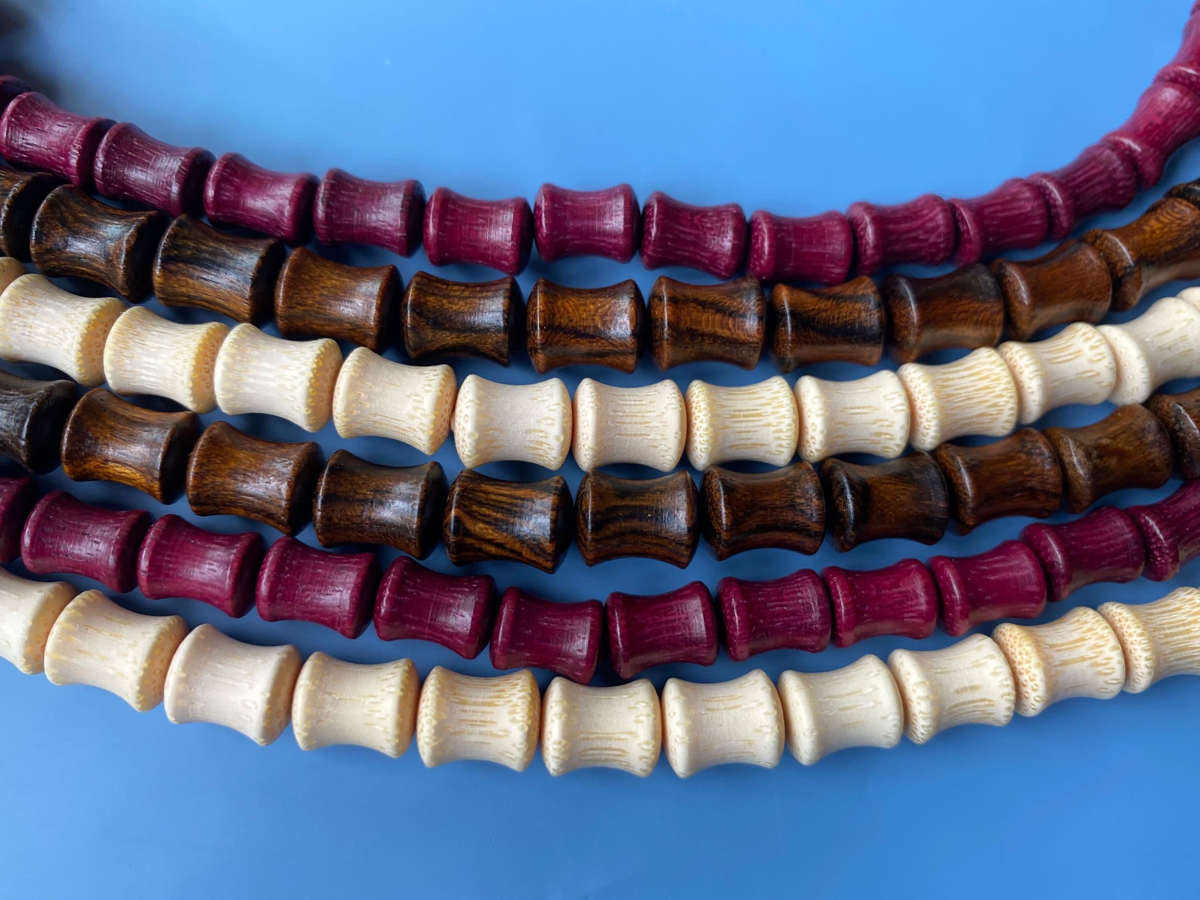 Natural Wood Carved Bamboo Joint Beads 710 mmMala Making Etsy