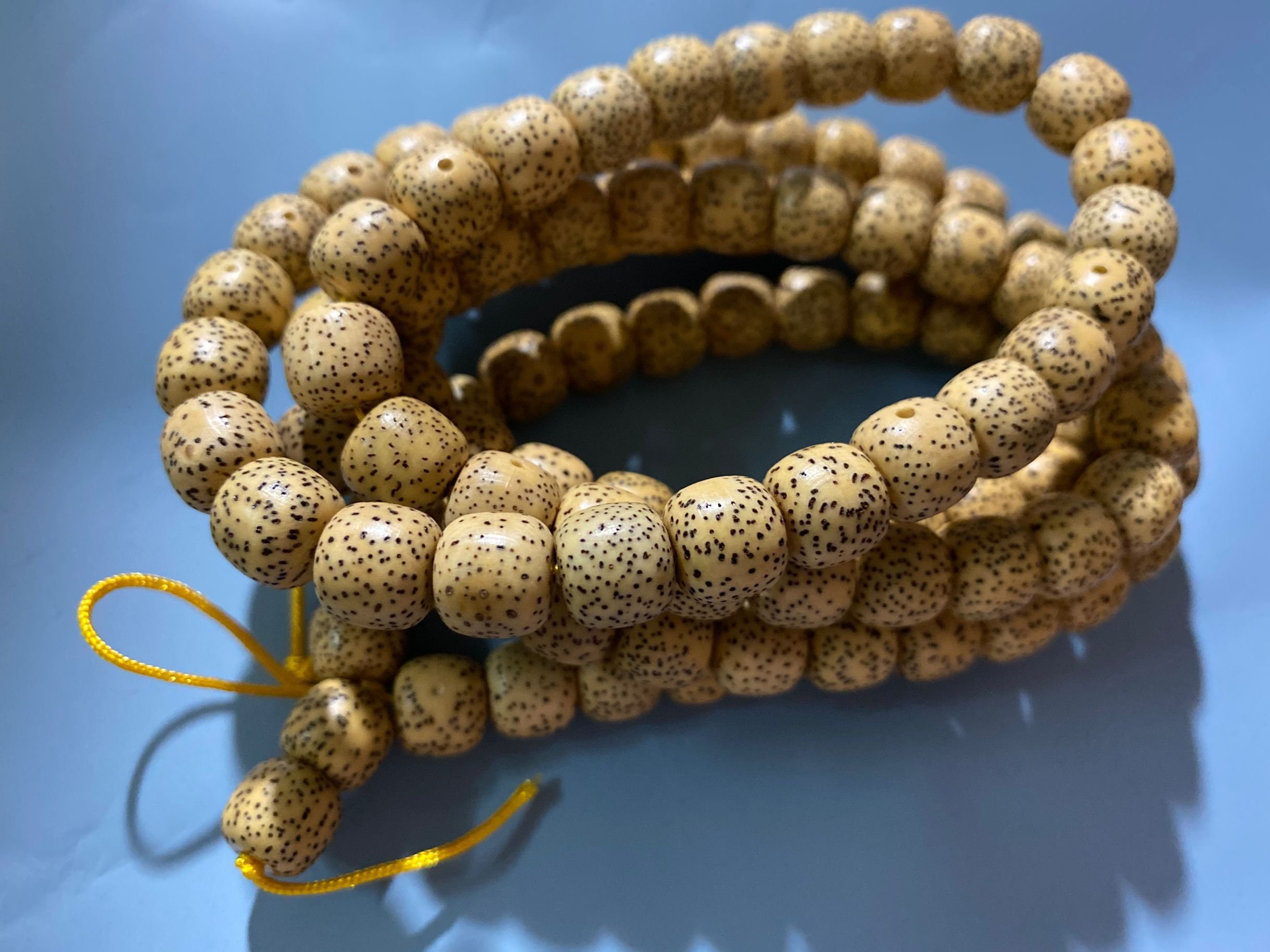 Natural Rudraksha Mala 108 Beads 6/8/10mm Prayer Buddhist Necklaces Bracelet 
