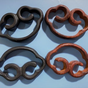 Natürliche Holz Schnitze Schmuck Anhänger Charms 55 * 37 mm, Holz Spacer Charms, DIY Zubehör, DIY finden Charms für Handarbeit