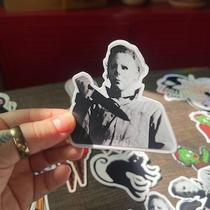 Cute Halloween 3&quot; Vinyl Sticker - Micheal Myers Haddonfield, Illinois