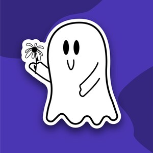 Cute Halloween Ghost 3&quot; Vinyl Sticker