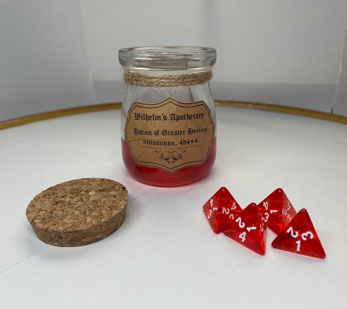 Potion of Greater Healing, D&D 5e Etsy