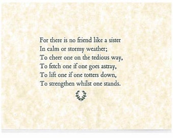 Christina Rossetti Postcard