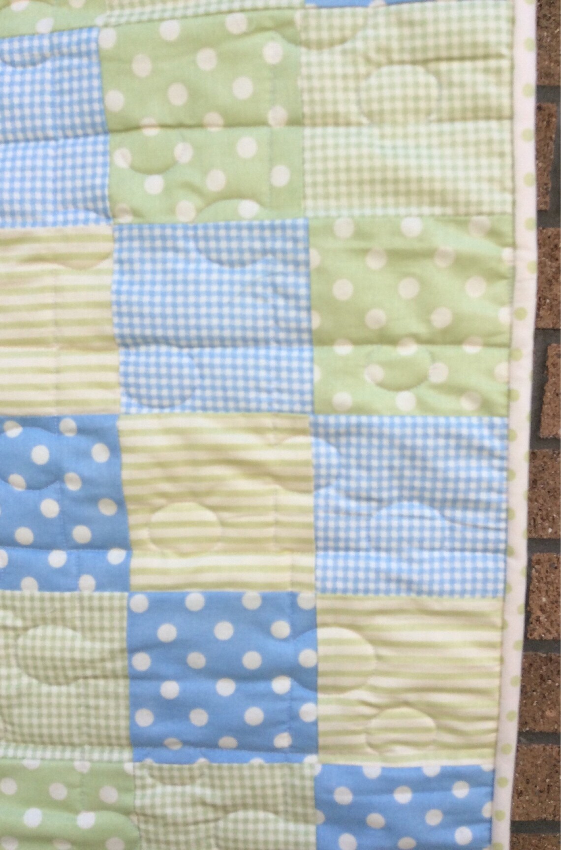 Handmade baby /toddler cot quilt Etsy