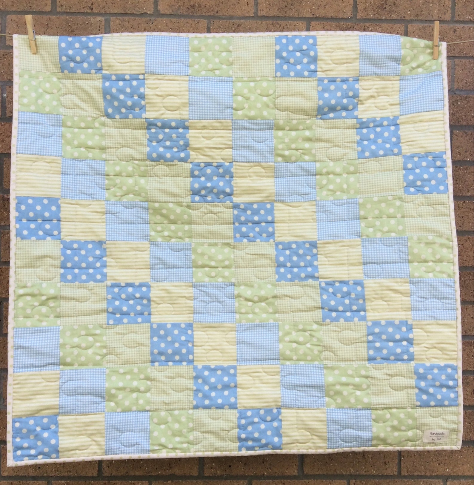 Handmade baby /toddler cot quilt Etsy