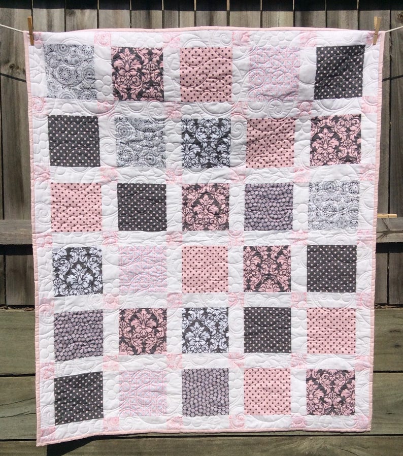 Handmade baby / toddler quilt Etsy