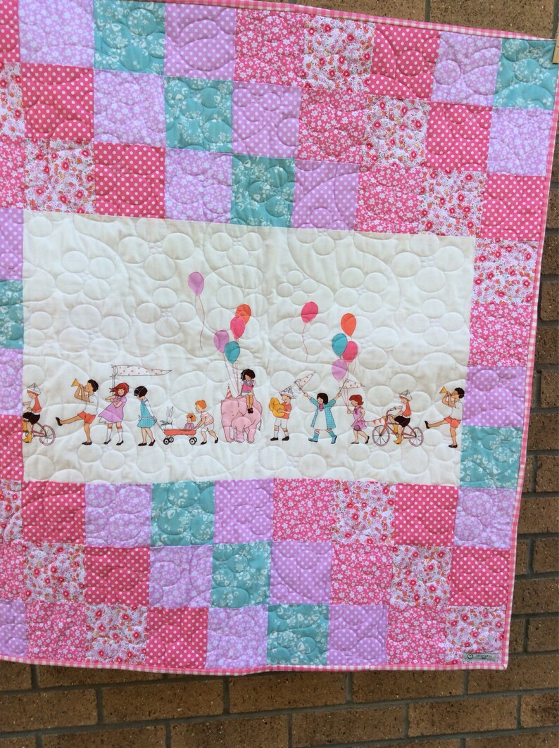 Handmade baby toddler quilt