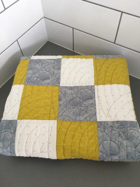 mustard cot quilt