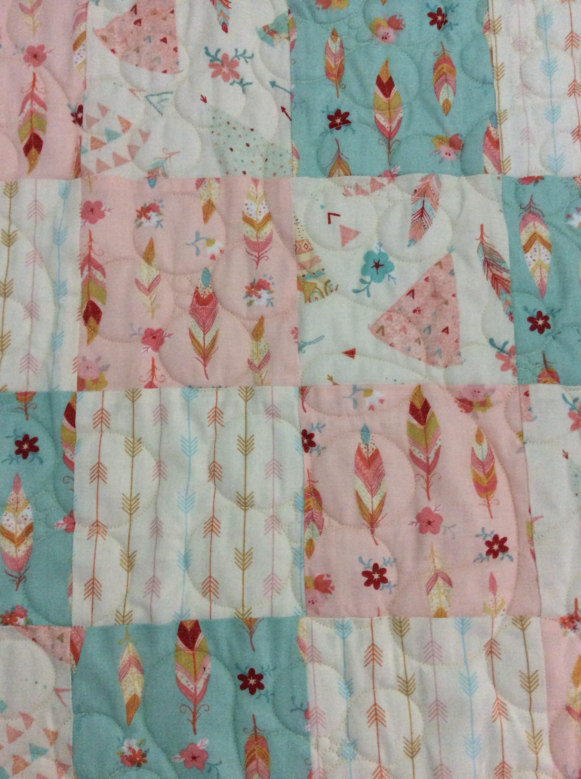 Handmade baby/toddler cot quilt Etsy