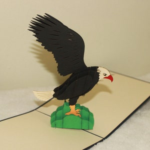 Adelaar pop-upkaart/ pop-up adelaarkaart/adelaar 3d/3d adelaar