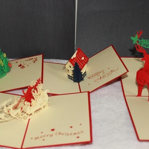 Set aus 4 Weihnachtskarten
