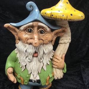Troll, Gnome, woodland gnome, garden art, handcrafted gnome, handmade troll, garden troll, garden statue, statue gnome, statue troll, home