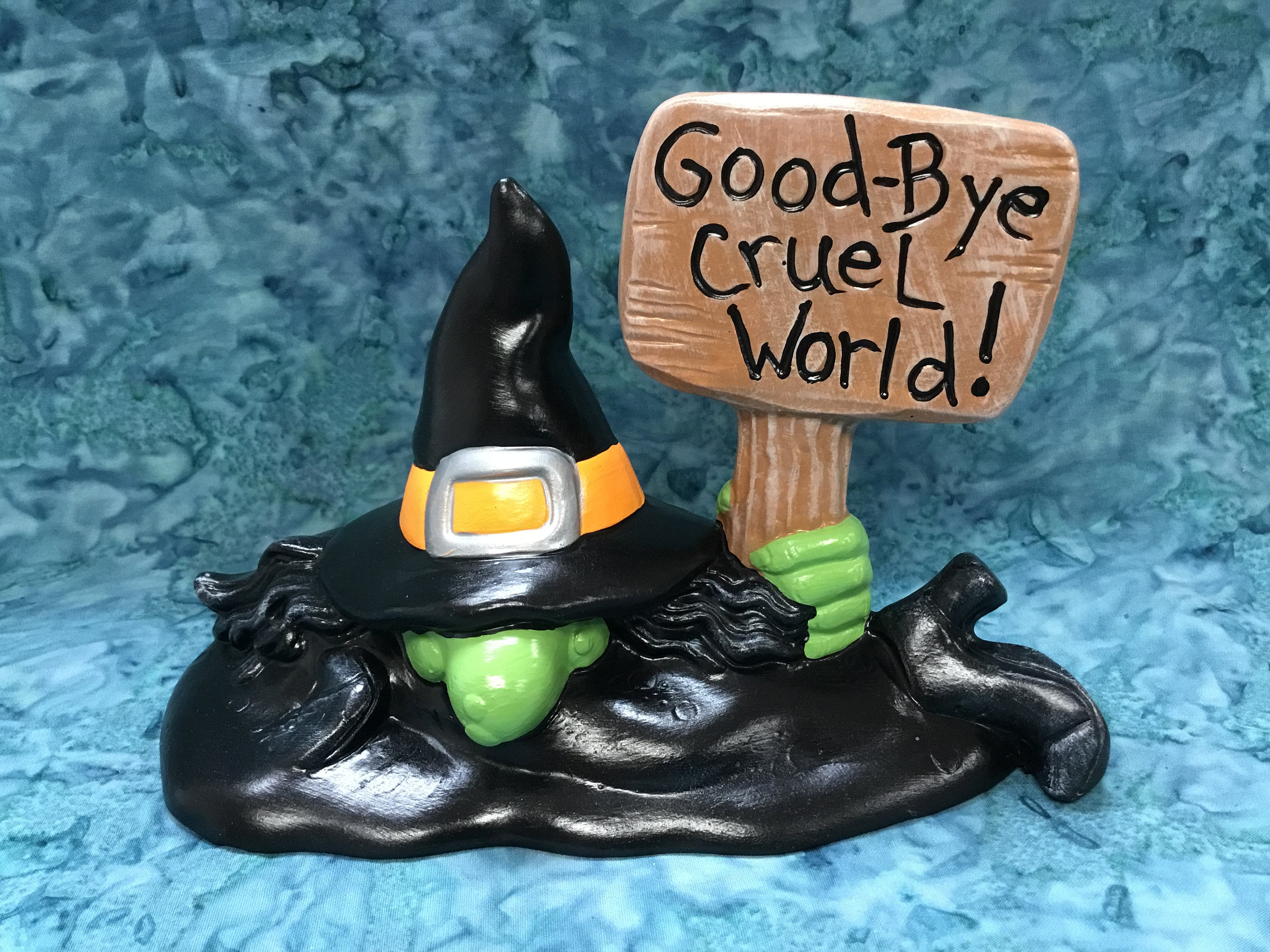 Halloween Witch Witch Ceramic Melting Witch Handcrafted Etsy
