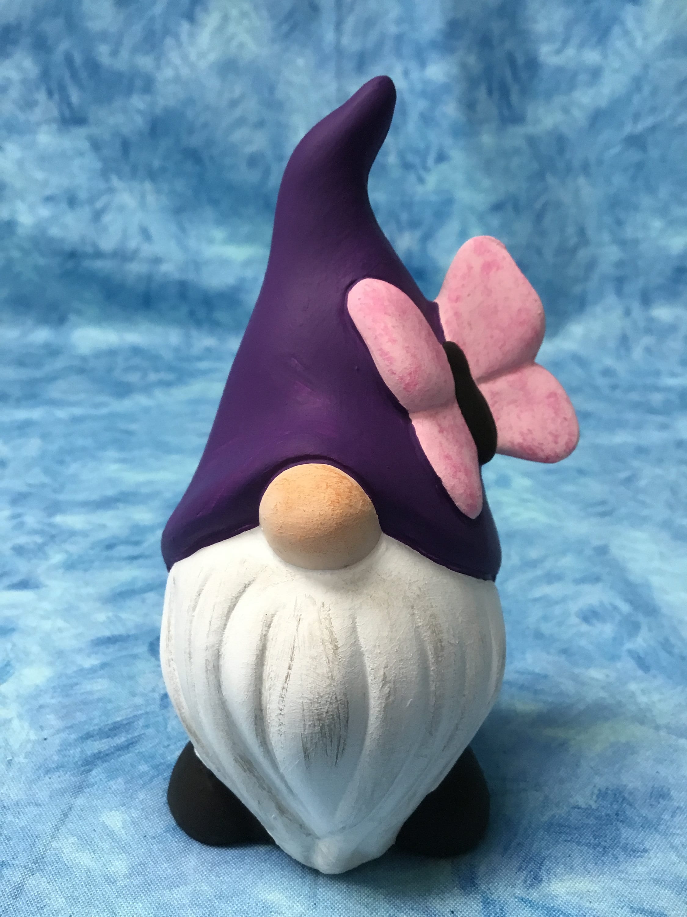 Nordic gnome purple gnome ceramic gnome Heavenly Made Etsy
