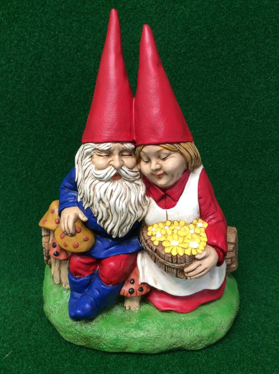 Pareja de gnomos amorosos - Etsy España Pareja de gnomos amorosos - Etsy España