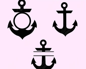 Download Split Anchor Svg Etsy