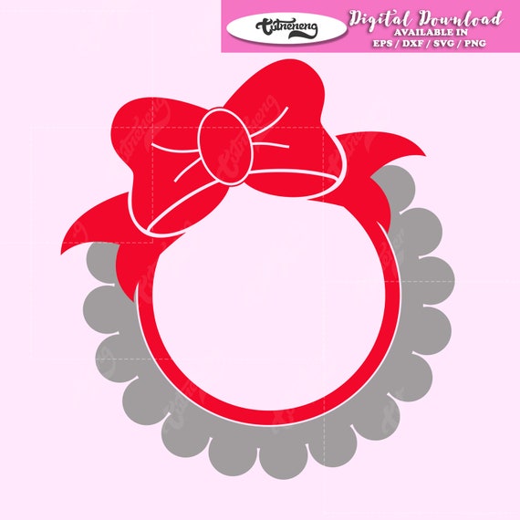 Download Bow Pearl Ring Monogram Svg Pearl Monogram Svg Circle Etsy