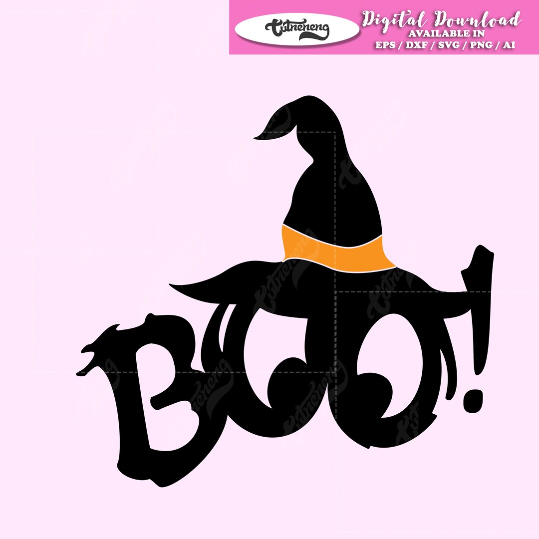 Boo Hat Boo Hat, Halloween SVG, BOO SVG, Ghost Svg, Cut File, Hat Svg, Spooky ...