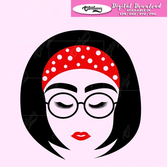 Download Girl On Bandana Svg Independent Girl Svg Woman Svg Lady Etsy