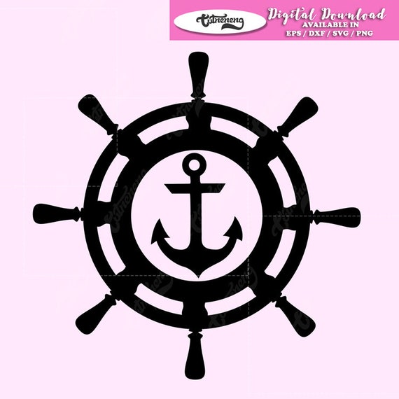 Download Anchor and Wheel SVG for Silhouette Cameo Anchor svg Wheel ...