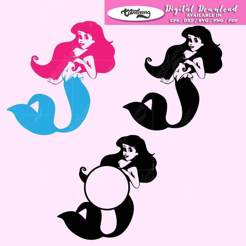 Download SET of Princess Ariel Ariel SVG Mermaid svg Disney svg | Etsy
