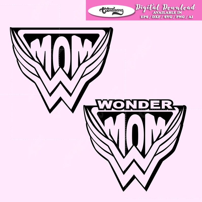 Download Set of Super Woman Mom svg Wonder mom svg dxf Superhero ...