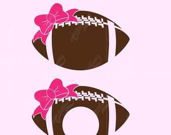 football bow svg football monogram SVG  football and bow cut file football shirt design football shirt vinyl bow svg football vinyl cut file