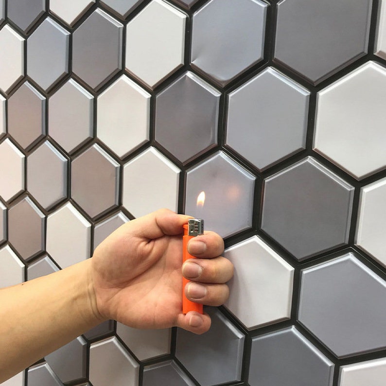 Modern Waterproof Bathroom Wallpaper Removable Peel and Stick Etsy