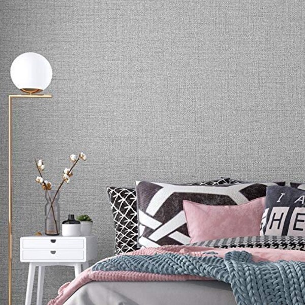 Vinyl Grasscloth Wallpaper Etsy