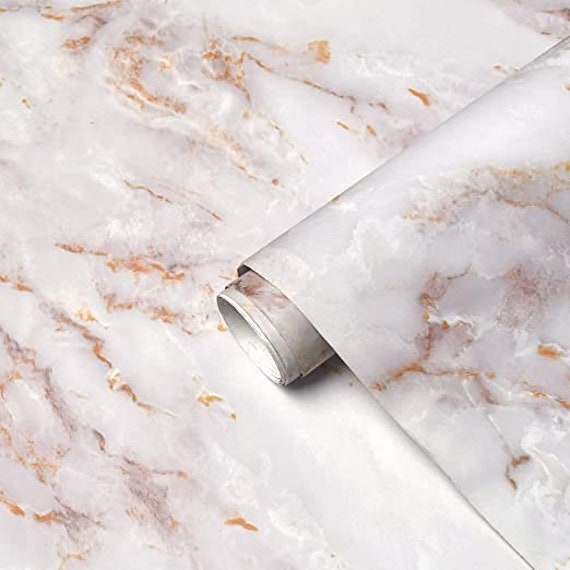 Marble Black Contact Paper Peel and Stick Countertops Gold Contact Paper Peel and Stick Wallpaper for Kitchen Waterproof Vinyl Film Marble Shelf