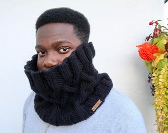 Chunky Knit Cable Cowl / Snood / Snood Scarf / Winter Scarf / Unisex / Gifts For Her / Gifts For Him / Accessories / Neck Scarf / Handmade