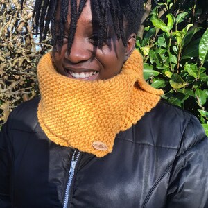 Chunky Knit Cowl / Snood / Schal / Infinity Schal / Unisex / Handgestrickt / Handgestrickt / Geschenk / Merinowolle / Mann / Mädchen Bild 2